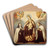 The Virgin of the Carmen with Saint Theresa and Saint John of the Cross by Juan Rodrguez Jurez Art Drink Coaster set