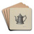 Pewter Teapot by Eugene Croe Art Drink Coaster set