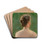 Head, Study by Torsten Wasastjerna Drink Coasters - set of 4 Head, Study by Torsten Wasastjerna Drink Coasters - set of 4