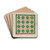 Patchwork Quilt by George Loughridge Drink Coasters - set of 4