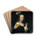 Portrait of a woman wearing a hat with feathers by Govert Flinck Drink Coasters - set of 4 Portrait of a woman wearing a hat with feathers by Govert Flinck Drink Coasters - set of 4