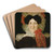Portrait of Mrs. Ingeborg Minichen by Matthias Stoltenberg Art Drink Coaster set