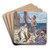 The Fishermans Family by Pierre Puvis de Chavannes Art Drink Coaster set The Fishermans Family by Pierre Puvis de Chavannes Art Drink Coaster set
