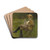 Study of a Seated Man with a Dog by Ladislav Mednynszky Drink Coasters - set of 4