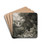The Angel Appearing to the Shepherds by Rembrandt van Rijn Drink Coasters - set of 4