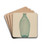 Toilet Bottle by Paul Ward Drink Coasters - set of 4 Toilet Bottle by Paul Ward Drink Coasters - set of 4