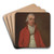 Portrait Of An Unknown Man by Francis Wheatley Art Drink Coaster set Portrait Of An Unknown Man by Francis Wheatley Art Drink Coaster set