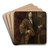 Portrait of a Man by Jan Verkolje Art Drink Coaster set