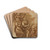 Victory, Janus, Chronos and Gaea by Giulio Romano Drink Coasters - set of 4