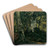 Buchenwald mit Liebespaar by Wilhelm Trbner Art Drink Coaster set