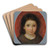 Daughter of William Page (Possibly Anne Page) by William Page Art Drink Coaster set Daughter of William Page (Possibly Anne Page) by William Page Art Drink Coaster set