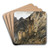 Rocky Landscape, Gorge with Ruins by Karl Friedrich Lessing Art Drink Coaster set Rocky Landscape, Gorge with Ruins by Karl Friedrich Lessing Art Drink Coaster set