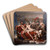 Mars Being Disarmed By Venus by Jacques Louis David Art Drink Coaster set Mars Being Disarmed By Venus by Jacques Louis David Art Drink Coaster set