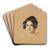 Mary Stuck, die Tochter des Knstlers by Franz von Stuck Art Drink Coaster set