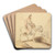 An Uralsky Cossack by Sir Robert Kerr Porter Art Drink Coaster set An Uralsky Cossack by Sir Robert Kerr Porter Art Drink Coaster set