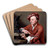 Louis Franois Roubiliac by Andrea Soldi Art Drink Coaster set