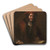 The Man with the Red Cap by Follower of Rembrandt van Rijn Art Drink Coaster set