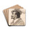 Head of a Man by Nicaise De Keyser Drink Coasters - set of 4 Head of a Man by Nicaise De Keyser Drink Coasters - set of 4