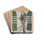 Les Colchiques ; Manteau de voyage de Paquin. by George Barbier Drink Coasters - set of 4