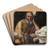 Socrates by Pietro Bellotti Art Drink Coaster set Socrates by Pietro Bellotti Art Drink Coaster set