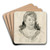 Mevrouw Slagmulder, verzamelaarster by Nicolaas van der Waay Art Drink Coaster set