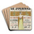Le Journal by Charles Lucas Art Drink Coaster set