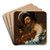 Violin Player with a Wine Glass by Dirck Van Baburen Art Drink Coaster set