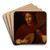 Portrait of a Man with Mandolin by After Titian Art Drink Coaster set