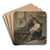 The alchimists by French School Art Drink Coaster set