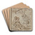 Putti in a landscape by Jacob de Wit Art Drink Coaster set Putti in a landscape by Jacob de Wit Art Drink Coaster set