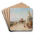 The Road to Pompeii by Franz Richard Unterberger Art Drink Coaster set