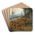 Zum Rudel by Carl Zimmermann Art Drink Coaster set Zum Rudel by Carl Zimmermann Art Drink Coaster set