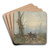 Boerenkar op bosweg by Johan Hendrik Weissenbruch Art Drink Coaster set Boerenkar op bosweg by Johan Hendrik Weissenbruch Art Drink Coaster set