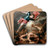 The Fall of the Rebel Angels by Sebastiano Ricci Art Drink Coaster set