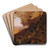 A Cliff in the Katskills by Jervis McEntee Art Drink Coaster set A Cliff in the Katskills by Jervis McEntee Art Drink Coaster set