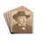 Portret van Johan Philip van der Kellen by Jan Veth Drink Coasters - set of 4 Portret van Johan Philip van der Kellen by Jan Veth Drink Coasters - set of 4