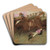 Scene from the Steeplechase - The Fallen Jockey by Edgar Degas Art Drink Coaster set