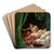 Mars and Venus, Allegory of Peace by Louis-Jean-Franois Lagrene Art Drink Coaster set