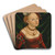Portrait Of A Woman by Lucas Cranach the Younger Art Drink Coaster set
