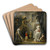 Dancing Dogs by George Morland Art Drink Coaster set Dancing Dogs by George Morland Art Drink Coaster set