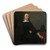 Portrait of a Seated Man by Gerard ter Borch Art Drink Coaster set