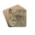 View from Paris near the Madeleine Church by Frits Thaulow Drink Coasters - set of 4 View from Paris near the Madeleine Church by Frits Thaulow Drink Coasters - set of 4