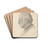 Portrait of an Elderly Gentleman by James Havard Thomas Drink Coasters - set of 4