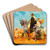 Cavaliers Arabes Dans Le Desert by Henri milien Rousseau Art Drink Coaster set Cavaliers Arabes Dans Le Desert by Henri milien Rousseau Art Drink Coaster set