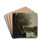 La liseuse sur la rive boise by Jean-Baptiste-Camille Corot Drink Coasters - set of 4 La liseuse sur la rive boise by Jean-Baptiste-Camille Corot Drink Coasters - set of 4