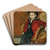 Portrait d'un jeune garon by Georges Lemmen Art Drink Coaster set