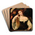 A Woman At Her Toilet by Circle of Titian Art Drink Coaster set A Woman At Her Toilet by Circle of Titian Art Drink Coaster set