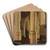 Interior of the Oude Kerk in Delft, with the Tomb of Vice-Admiral Pieter Pietersz Heijn by Gerard Houckgeest Art Drink Coaster set Interior of the Oude Kerk in Delft, with the Tomb of Vice-Admiral Pieter Pietersz Heijn by Gerard Houckgeest Art Drink Coaster set