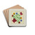 Pieced Autograph Quilt (1 Square) by Cornelius Christoffels and Margaret Linsley Drink Coasters - set of 4 Pieced Autograph Quilt (1 Square) by Cornelius Christoffels and Margaret Linsley Drink Coasters - set of 4