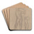Sketches of male nude for the painting 'Martyrdom of St. Matthias' by Jzef Simmler Art Drink Coaster set Sketches of male nude for the painting 'Martyrdom of St. Matthias' by Jzef Simmler Art Drink Coaster set